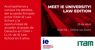 Sesión informativa doble grado IE University Law School